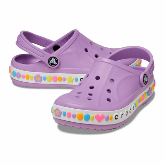 Crocs Bayaband Hearts Kids Clog- PUR