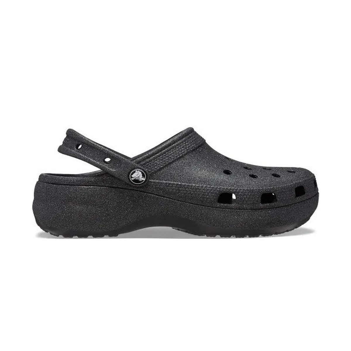 Crocs Classic Platform Glitter Clog - BLK