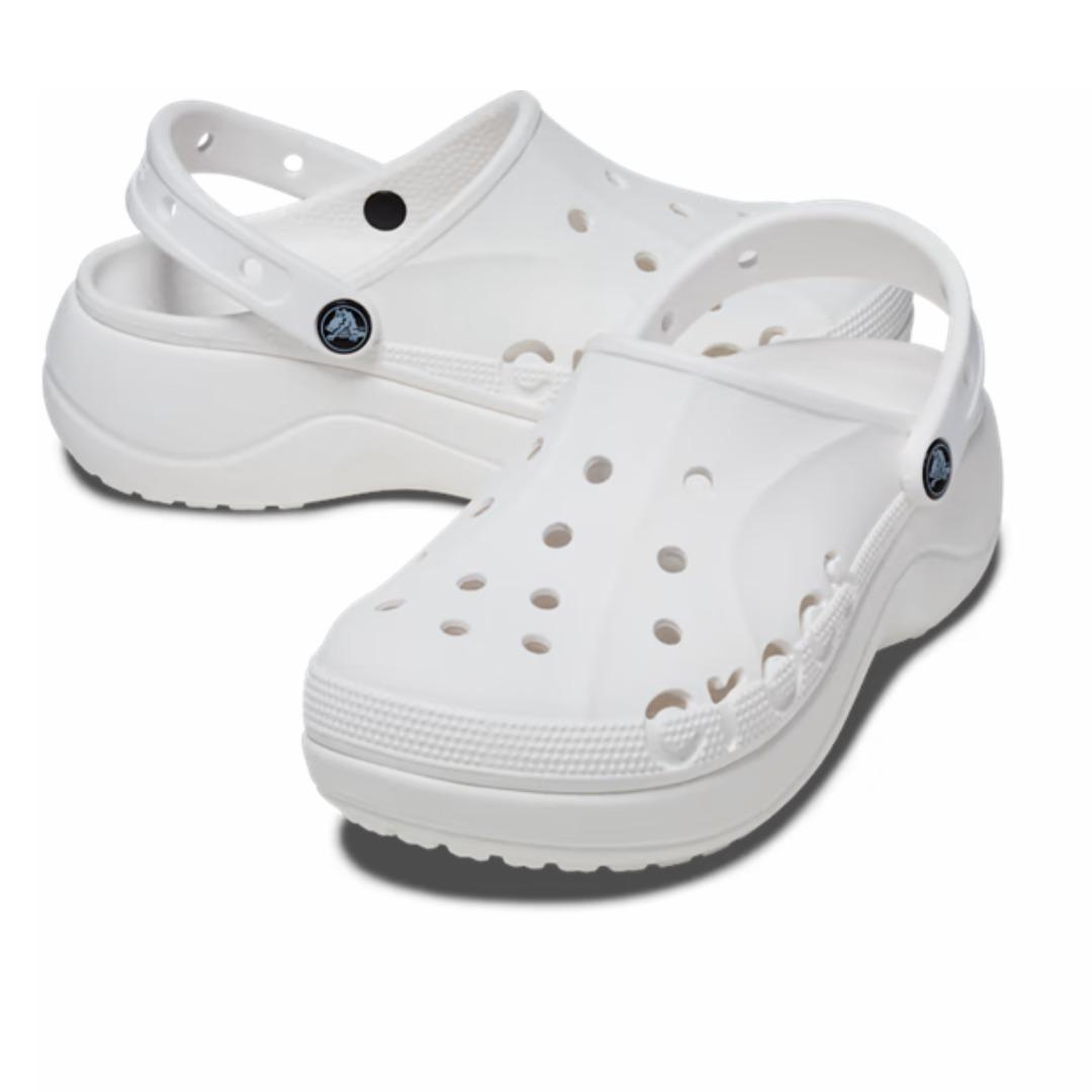 Crocs Baya Platform Clog - WHT