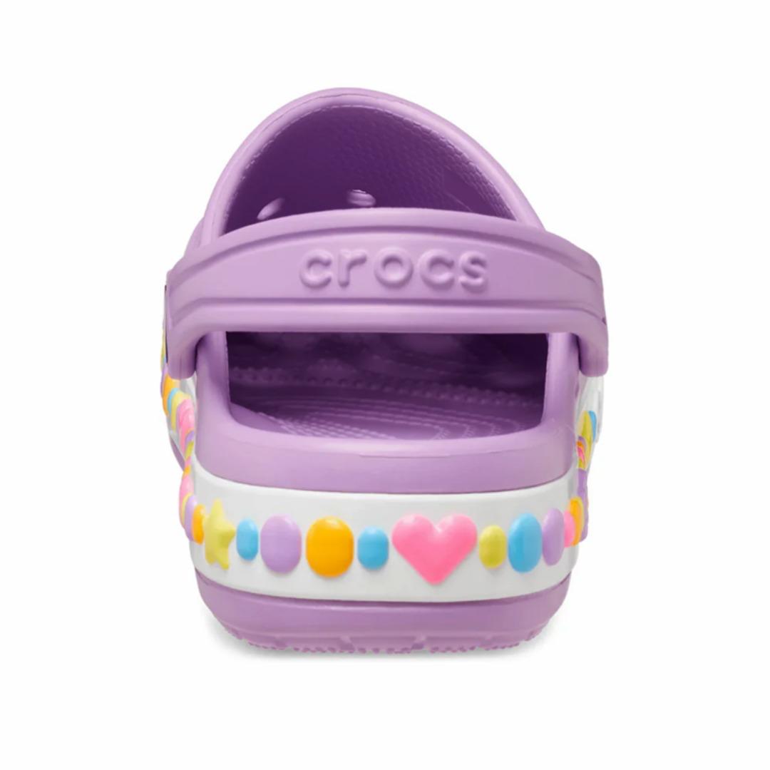 Crocs Bayaband Hearts Kids Clog- PUR