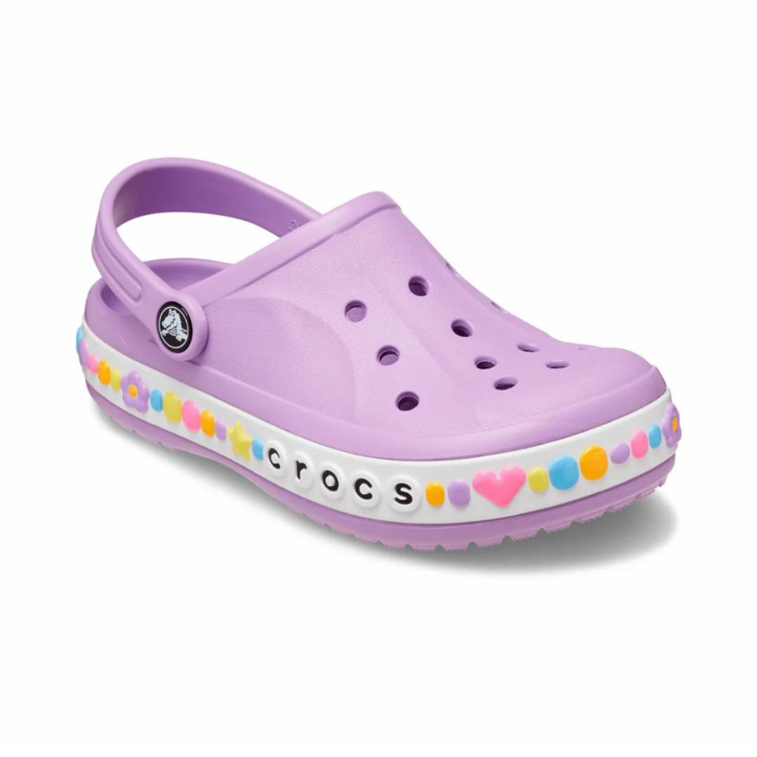 Crocs Bayaband Hearts Kids Clog- PUR
