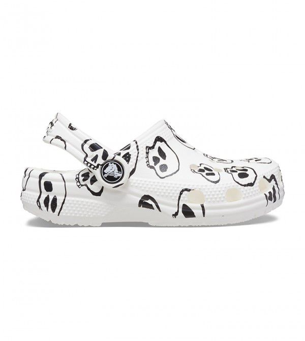 Crocs Baya Skull Clog - WHT