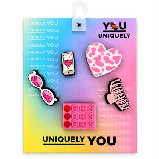 Cute Pink & Girls Jibbits Card