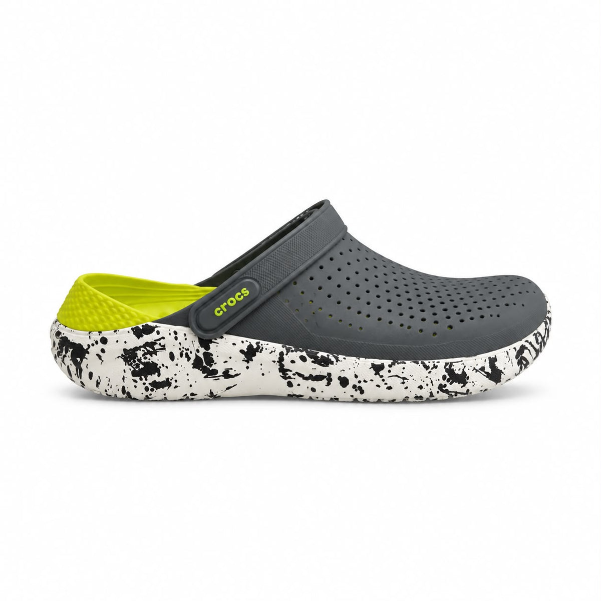 Crocs Literide Marbled Clog - GRY/YLW