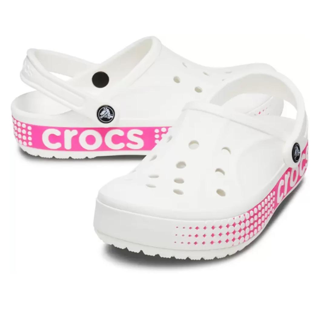 Crocs Bayaband Clog - WHT/PNK