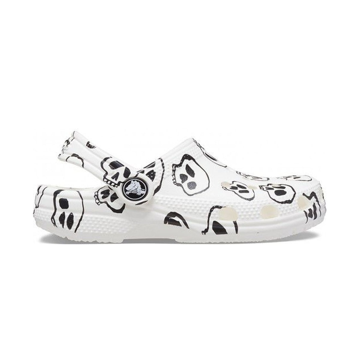 Crocs Baya Skull Clog - WHT