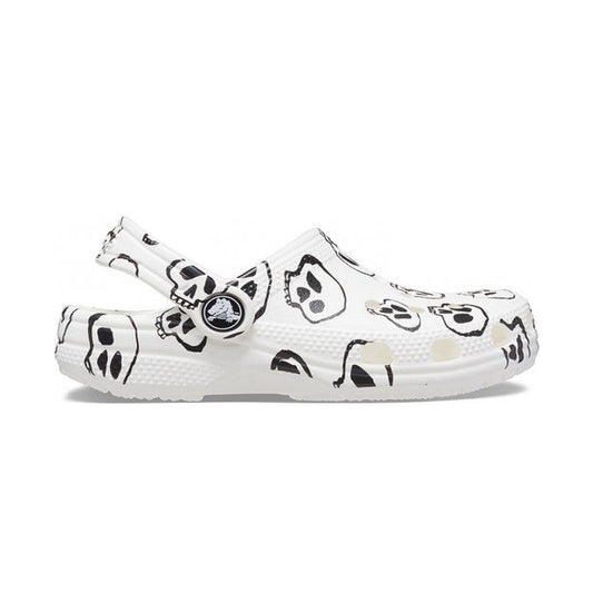 Crocs Baya Skull Clog - WHT